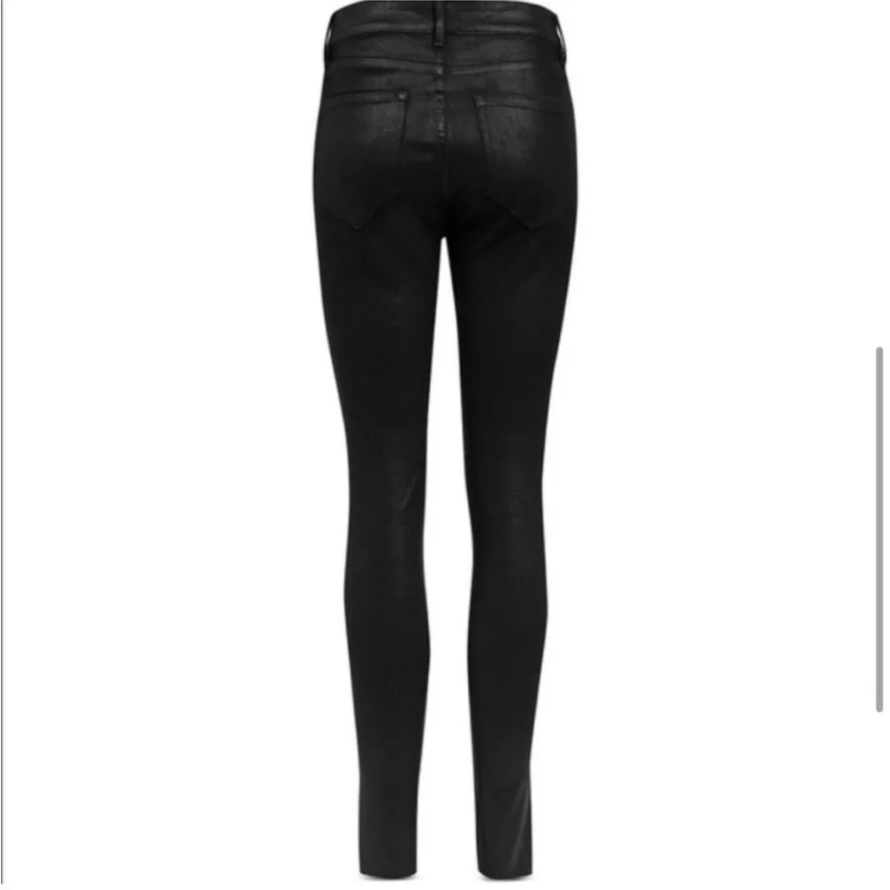 All Saints Sz 25 Miller Black Skinny Jeans w/Silver Studs - Picture 3 of 16